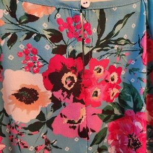 Print dress, aquarium floral